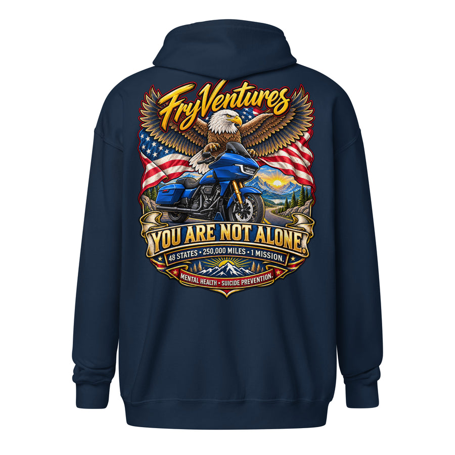 250k America - heavy blend zip hoodie